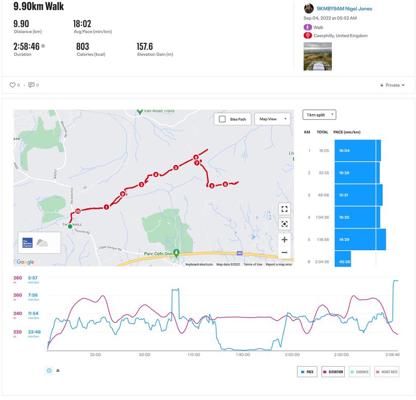 9 KM BY 9 AM Map Craig Lisvane 040922